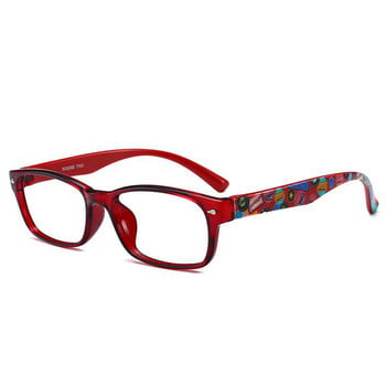 Завършени очила за жени, мъже, късогледство, щампа на очила, синя, червена, жълта рамка, очила за късогледство -1,0 -1,5 -2,0 -2,5 -3,0 -3,5 -4,0