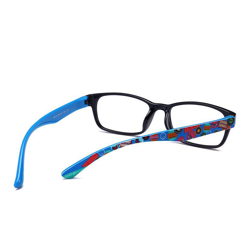 Baigti moterų vyrų trumparegių akinių raštas mėlynas raudonas geltonas rėmelis trumparegystės akiniai -1,0 -1,5 -2,0 -2,5 -3,0 -3,5 -4,0