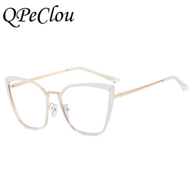 2022. aasta uus mood metallist kassisilm, optiline antisinised prillid, naiste vanad arvutiprillid, naiste prillid, Oculos Feminino