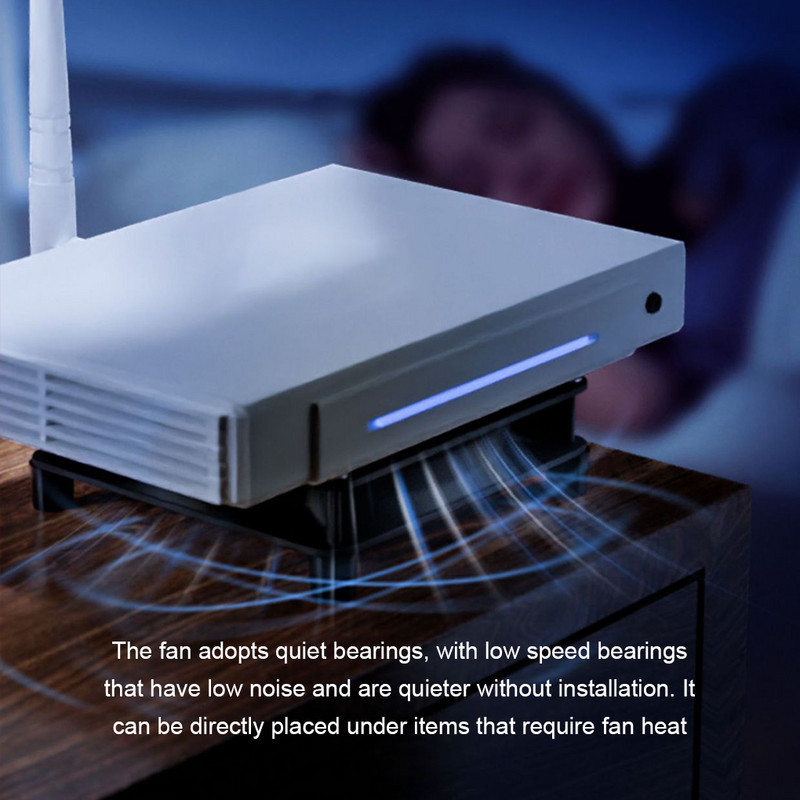 Ar USB darbināmu dzesēšanas ventilatoru Dzīvojamās istabas televizoru kaste Datora ārējā ventilatora piederumi