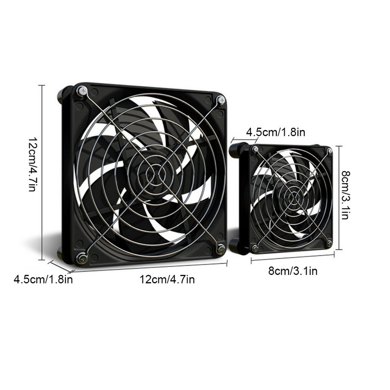 Ar USB darbināmu dzesēšanas ventilatoru Dzīvojamās istabas televizoru kaste Datora ārējā ventilatora piederumi