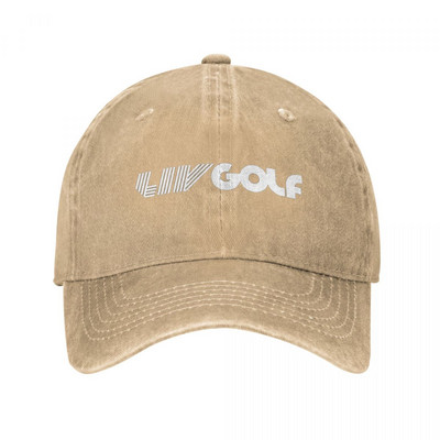 Vintažinio golfo turnyro „Liv“ beisbolo kepuraitės „Unisex“ nelaimingos medvilnės kasetė lauke visus sezonus kelionės minkštos kepurės