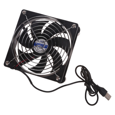 80 mm/120 mm USB dzesēšanas ventilators DIY datora korpusa šasijai bezvadu maršrutētājam J60A