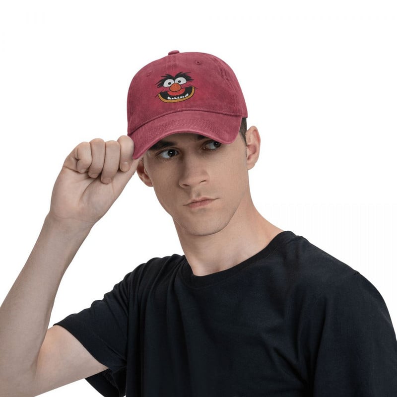 Disney Muppets gyvūnų kostiumas Unisex beisbolo kepuraitės Nelaimingos džinsinės plautos kepuraitės Klasikinė visų sezonų Kelioninė Snapback kepurė