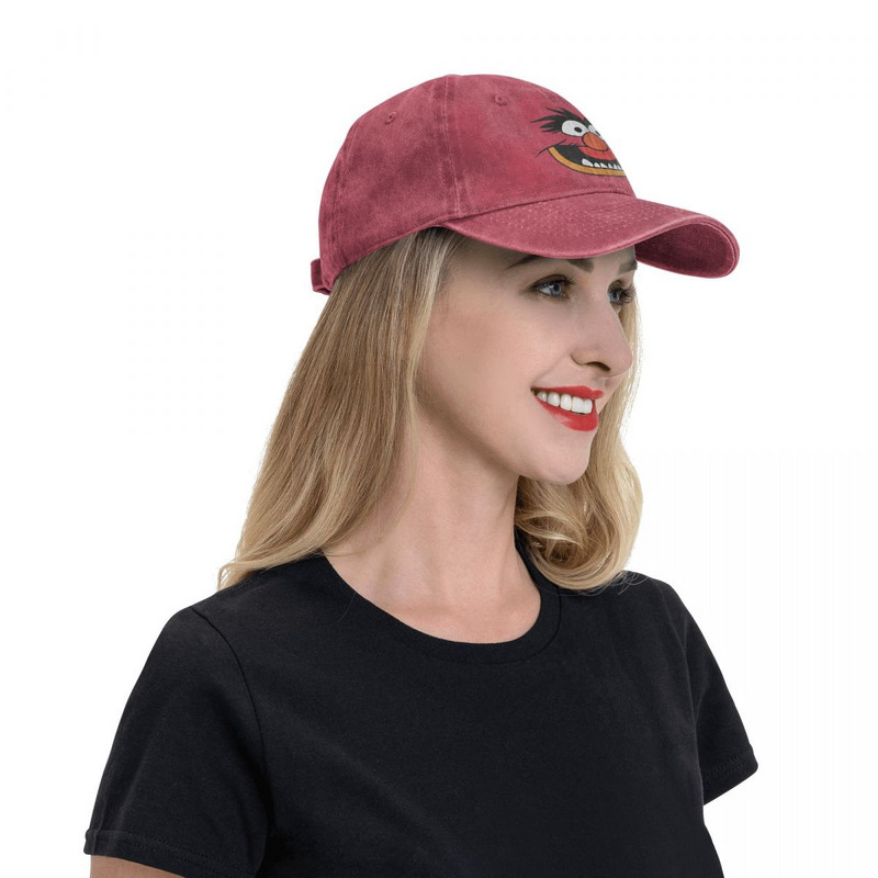 Disney Muppets gyvūnų kostiumas Unisex beisbolo kepuraitės Nelaimingos džinsinės plautos kepuraitės Klasikinė visų sezonų Kelioninė Snapback kepurė