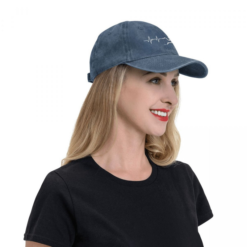 Diver Hearbeat Τζιν Καπέλο μπέιζμπολ Snapback Καπέλο Dad Scuba κατάδυση Καπέλο κατάδυσης Άνοιξη Καλοκαίρι Casual Casquette Gorras