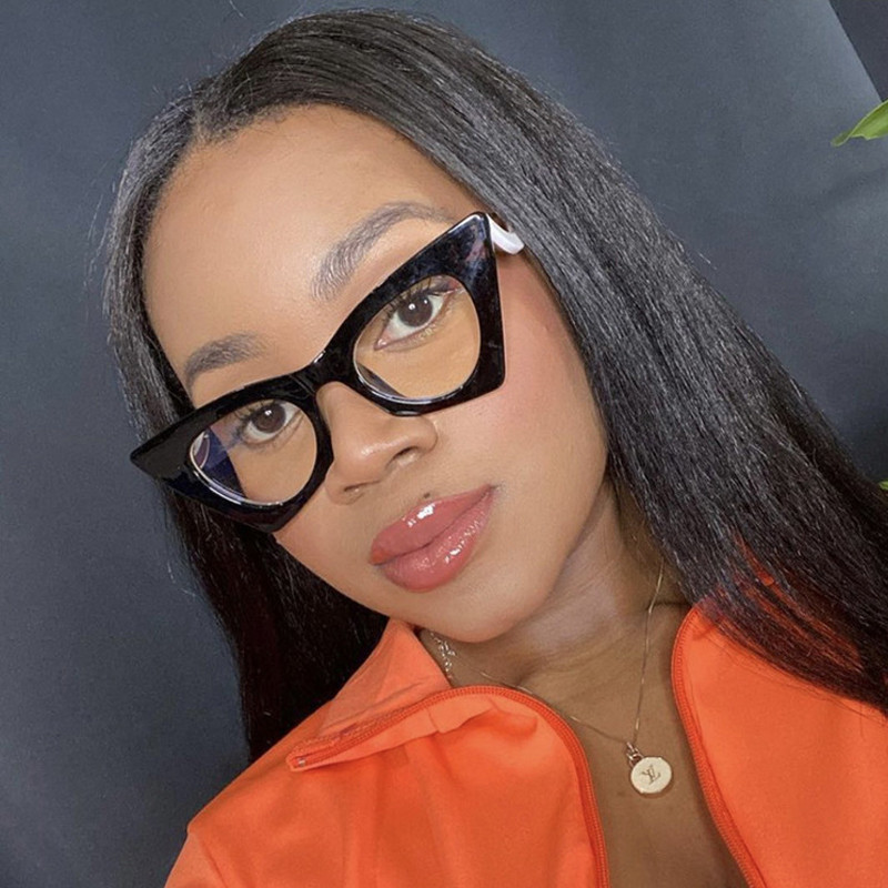 2022 m. Nauja madinga Big Cat Eye Anti-mėlyni akiniai moteriški vintažiniai unikalūs marmurinio rėmelio akiniai moteriški leopardo akiniai, akiniai