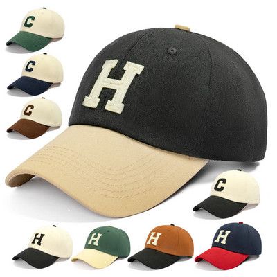 Бродирана бейзболна шапка с буква H Спорт на открито Мъже Жени Слънчева шапка Регулируема унисекс Tide Hip Hop Trucker Hats Ins Hot New CP210