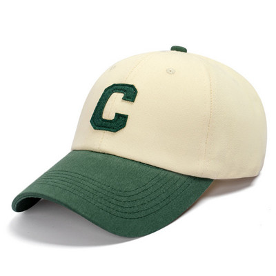 H raidė išsiuvinėta beisbolo kepurė, skirta sportuoti, vyrams, moterims, skrybėlė nuo saulės