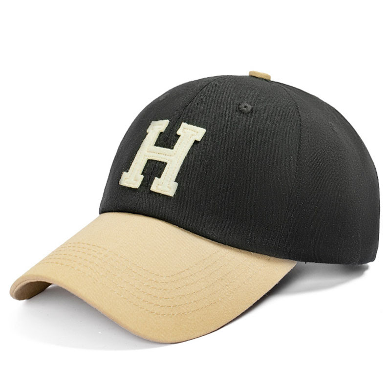 H raidė išsiuvinėta beisbolo kepurė, skirta sportuoti, vyrams, moterims, skrybėlė nuo saulės
