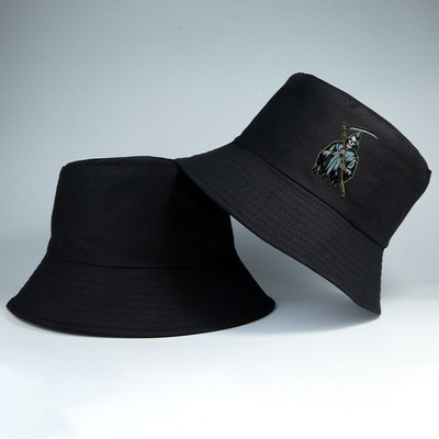 Grim Reaper polo Jaapan väga haruldane ämbrimüts Bob koppkübarad mehed naised puuvillased ümberpööratavad mütsid kalamehe müts tüdruku poisi müts