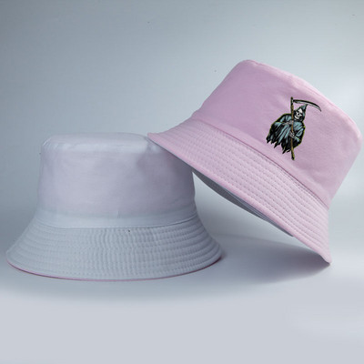 Grim Reaper polo Jaapan väga haruldane ämbrimüts Bob koppkübarad mehed naised puuvillased ümberpööratavad mütsid kalamehe müts tüdruku poisi müts