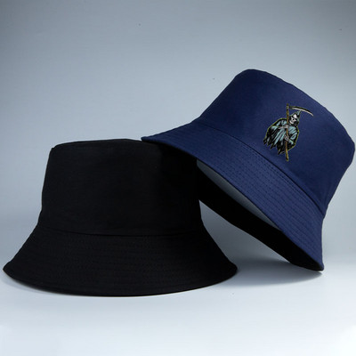 Grim Reaper polo Jaapan väga haruldane ämbrimüts Bob koppkübarad mehed naised puuvillased ümberpööratavad mütsid kalamehe müts tüdruku poisi müts