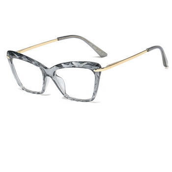 μόδα Επώνυμα γυαλιά με διάφανο σκελετό γυναικεία Sexy Square Clear Glasses Ladies Cat Eye θηλυκά γυαλιά οράσεως