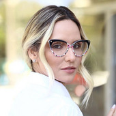 Naiste optilised prillid, metallist jalad ja atsetaadist äärisega prillid naistele prillid prillid, raam kassisilma stiilid