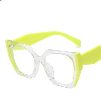 Прозрачни зелени рамки за очила с котешко око за жени Модни луксозни прозрачни очила против синя светлина Дамски оптични очила
