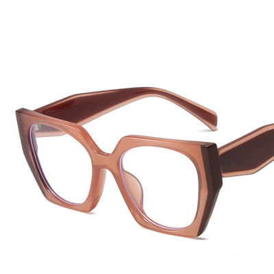 Prozirni zeleni mačkasti okviri za naočale za žene Modni luksuzni prozirne naočale protiv plave svjetlosti Ženski optički spektakl