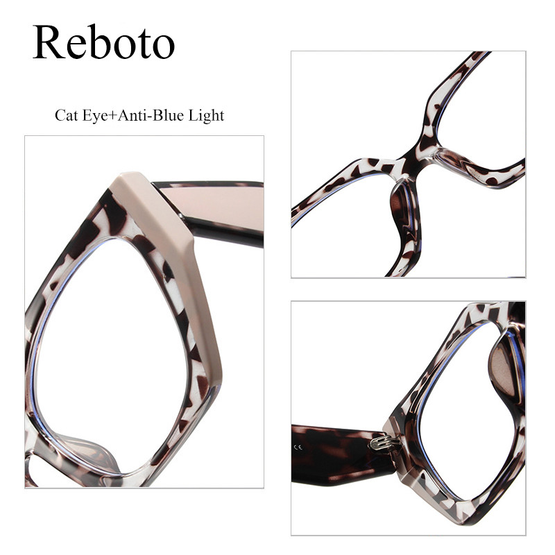 Prozirni zeleni mačkasti okviri za naočale za žene Modni luksuzni prozirne naočale protiv plave svjetlosti Ženski optički spektakl