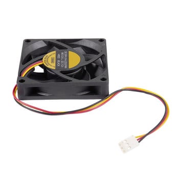 2 τεμ. 70X70mm 12V 3-pin Θήκη υπολογιστή CPU DC Cooler Cooler Fan Μαύρο