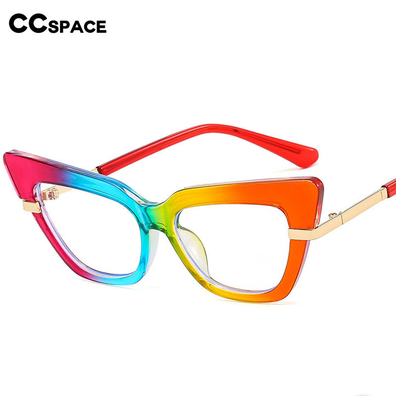 55233 Vintage Anti Blue Light Cat Eye Naiste prillid Retro disainiga prilliraamiga Naiste Ins Trendikad selged arvutiprillid