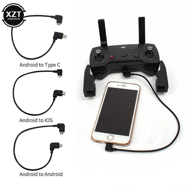 NAJNOVIJA Micro-USB na Lightning/TYPE-C/Micro-USB podatkovni kabel Smartphone Linija tableta za DJI MAVIC MINI/ SE/MAVIC 2/MAVIC AIR/Spark