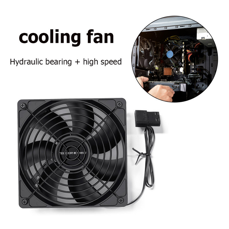 TEUCR kompiuterio dėklo ventiliatoriaus aušintuvas kompiuterio aušinimo priedai 3000 aps./min. didelis oro kiekis