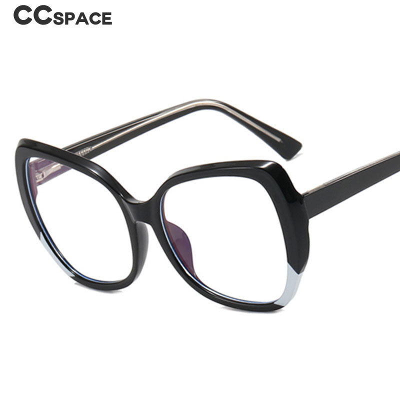 55116 Suure raamiga sinise kiirtevastased arvutiprillid naiste ümmarguse raamiga mänguprillid silmade väsitamise vastu, valgust blokeerivad prillid