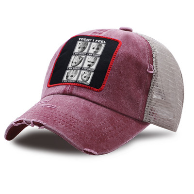 Καπέλα μπέιζμπολ από βαμβακερό δίχτυ Unisex Αθλητικό καπέλο snapback Καπέλο μόδας τύπωμα καπέλο φορτηγού Καπέλο μπέιζμπολ εξωτερικού χώρου που αναπνέει