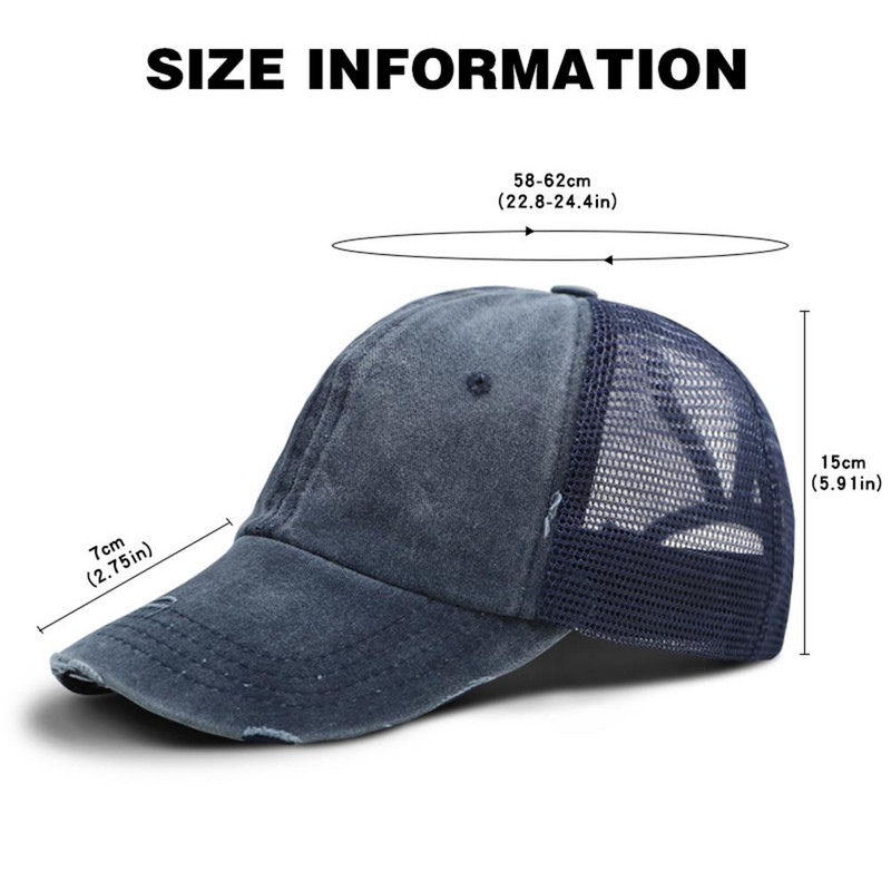 Καπέλα μπέιζμπολ από βαμβακερό δίχτυ Unisex Αθλητικό καπέλο snapback Καπέλο μόδας τύπωμα καπέλο φορτηγού Καπέλο μπέιζμπολ εξωτερικού χώρου που αναπνέει