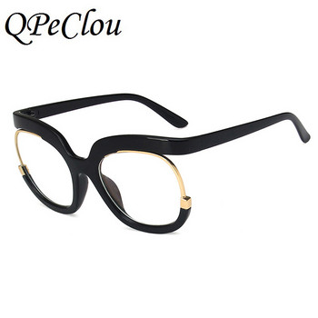 2022 Нова мода Големи оптични анти-сини очила Дамски маркови дизайнерски ретро леопардови рамки за очила Дамски очила