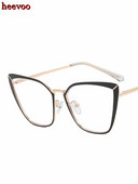 Luxus macskaszem szemüveg keret Női tervezői napszemüveg Cateye fém szemüveg keret Számítógépes szemüveg Divat optikai szemüveg