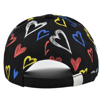 Κεντητό λογότυπο αγάπης για ζευγάρια ανδρικά και γυναικεία καπέλο μπέιζμπολ Full printed Love Casual Breathable Trendy Φωτογραφία μόδας