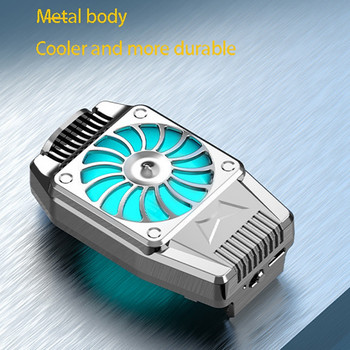 Преносим вентилатор за охлаждане Охладител за мобилен телефон Игра Радиатор Aux Радиатор за Iphone/Samsung/Xiaomi