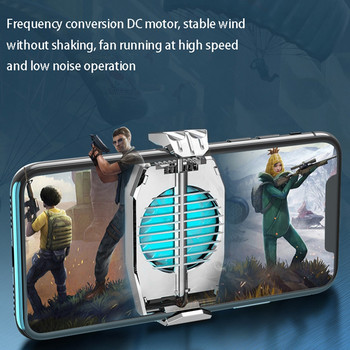 Преносим вентилатор за охлаждане Охладител за мобилен телефон Игра Радиатор Aux Радиатор за Iphone/Samsung/Xiaomi