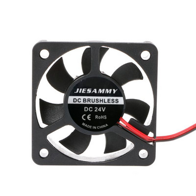 Mini 50mmx50mmx10mm за Dc 24V 2Pin безчетков охладител Вентилатор за охлаждане със 7 лопатки