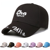 Raidėmis išsiuvinėtas smailus kepuraitės lauko skėtis nuo saulės beisbolo kepuraitės Vyriškos Moteriškos sportinės kasdieninės poros kepurės Reguliuojama animacinė kepurė