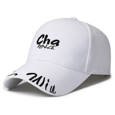 Raidėmis išsiuvinėtas smailus kepuraitės lauko skėtis nuo saulės beisbolo kepuraitės Vyriškos Moteriškos sportinės kasdieninės poros kepurės Reguliuojama animacinė kepurė