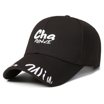 Raidėmis išsiuvinėtas smailus kepuraitės lauko skėtis nuo saulės beisbolo kepuraitės Vyriškos Moteriškos sportinės kasdieninės poros kepurės Reguliuojama animacinė kepurė