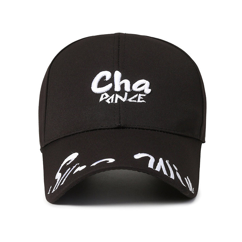 Raidėmis išsiuvinėtas smailus kepuraitės lauko skėtis nuo saulės beisbolo kepuraitės Vyriškos Moteriškos sportinės kasdieninės poros kepurės Reguliuojama animacinė kepurė