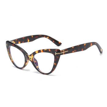 Модни големи рамки за очила с котешко око Дамски оптични компютърни очила против синя светлина за мъже 2023 г. Нови модерни големи очила