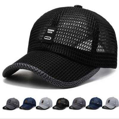 Мъжки мрежести бейзболни шапки, дишащи летни шапки, татко шапка, шапки за риболов на открито, Bone Gorras Snapback, шапка на камион Moto Gp бейзболна шапка