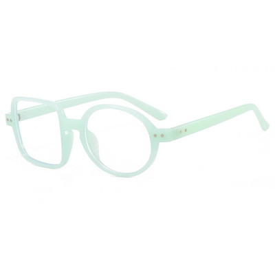 Ochelari transparenți pentru computer Ochelari de vedere cu o jumătate de cerc o jumătate de pătrat Ochelari de vedere rotunzi de modă Ochelari rotunzi de modă Femei Bărbați Transparenti