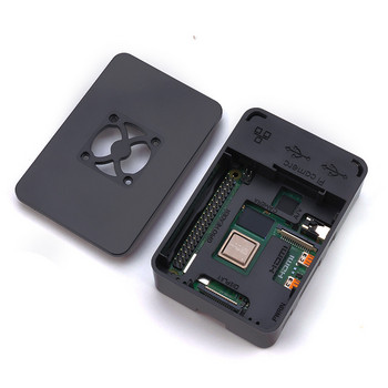 За Raspberry Pi 4 Case Shell Box Enclosure Инсталируем охлаждащ вентилатор Алуминиев радиаторен корпус за Raspberry Pi 4B