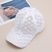 Állítható hálós, légáteresztő hip-hop sapkák női baseball sapka csipke sapka