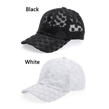 Ρυθμιζόμενο διχτυωτό αναπνεύσιμο καπέλο χιπ χοπ Γυναικείο καπέλο μπέιζμπολ Δαντελένιο καπέλο
