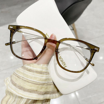 2023 Метални кръгли рамки за очила за жени Пластмаса TR90 Ретро рамка за очила Женски мъжки очила Очила