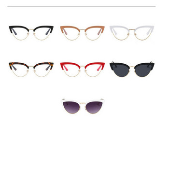 2023 Anti Blue Light Γυαλιά Γυναικεία Metal Trend Cat Eye Half Frame Eyeglasses Frames for Female Eye Glass Frame Χονδρική