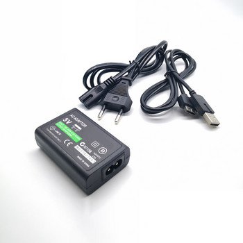 Стенно зарядно устройство AC захранване AC адаптер с USB кабел за зареждане за Sony PlayStation PSVITA PS Vita PSV 1000 PSV1000 EU/US Plug