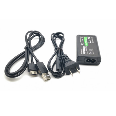Sieninis įkroviklis kintamosios srovės maitinimo adapteris su USB įkrovimo laidu, skirtas Sony PlayStation PSVITA PS Vita PSV 1000 PSV1000 EU/US kištukas
