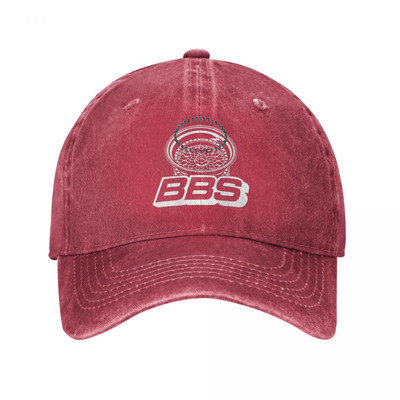 Retro BBS motociklų lenktynių beisbolo kepurė Retro Distressed skalbti motociklų galvos apdangalai Unisex lauko golfo reguliuojamos tinkančios kepuraitės